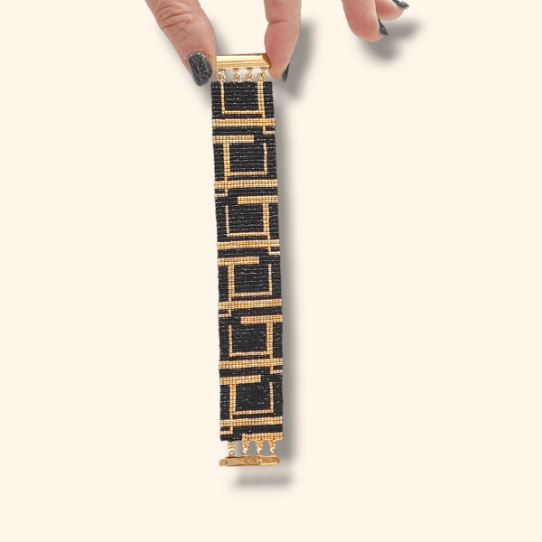 Bracciale nero a fascia
