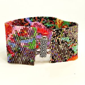 Bracciale floreale fascia alta
