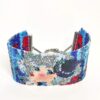 Bracciale a fascia alta di perline con chiusura regolabile design donna con cappello